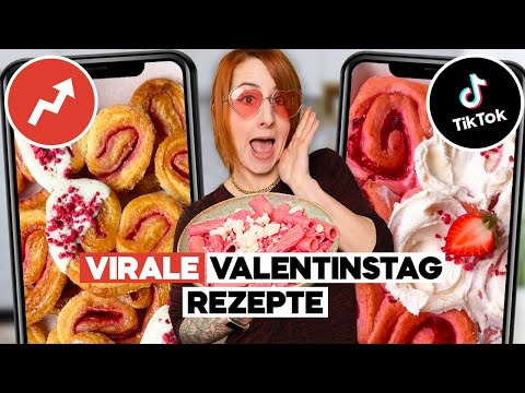 Ich teste virale VALENTINSTAGS REZEPTE 2025 von TikTok ❤️