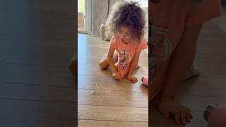 Sierra teaches Rhia to use proper equipment to clean up