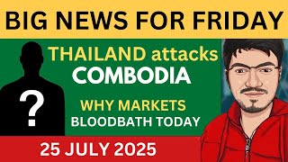 Nifty & Bank nifty prediction for tomorrow for friday | Thailand Combodia War Impact on Markets