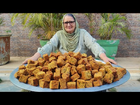 Kothambir Vadi Recipe 😋 Uniqe Indian Street Food Crispy Kothimbir Vadi | Veg Village Food