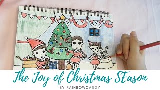 How to Draw Christmas Tree I Christmas Presents I Kids with Christmas Presents