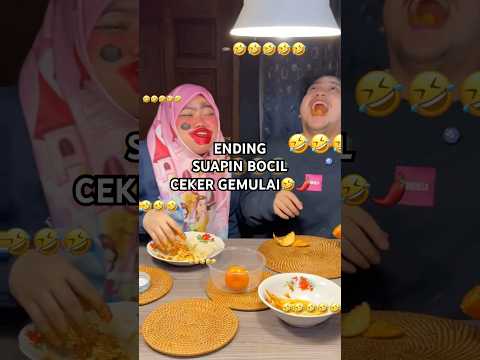 ENDING SUAPIN BOCIL CEKER GEMULAI🤣😭🌶️ #bocil #cekerayam #lucu #majut #ngakak