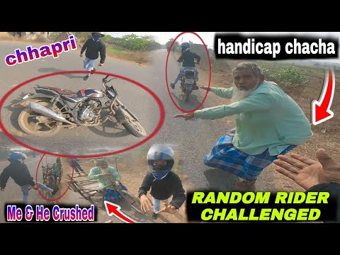 Random Rider Challenged Me & He Crushed! || gari ko mara | bike rider help Kiya | helping motovlog