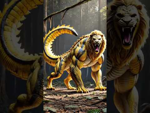 PART 13 जानवरों का अजब मेल: मिलाकर देखते है कैसे दिखेंगे! #shorts #hybrid #animals (Lion, crocodile)