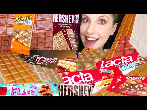 MASSIVE CHOCOLATE BARS - COMPILATION 🍫 | No Talking Mukbang - 먹방 | Real Eating Sounds