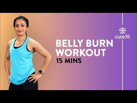 15 Minute Belly Burn Workout By Cult Fit | Burn Belly Fat | Home Workout | Cult Fit | Cure Fit