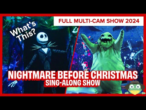 What's This? Nightmare Before Christmas Sing-Along FULL Show  2024 | Disney Jollywood Nights