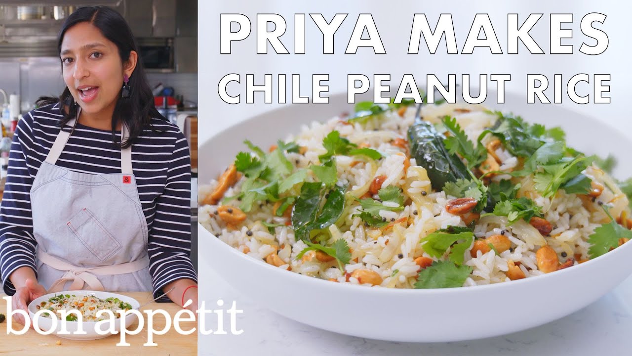 Priya Makes Chile Peanut Rice From the Test Kitchen
