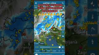 ACHTUNG SCHWERE GEWITTERWARNUNG ÖSTERREICH #wetter #gewitterwarnung #gewitter #villach #share