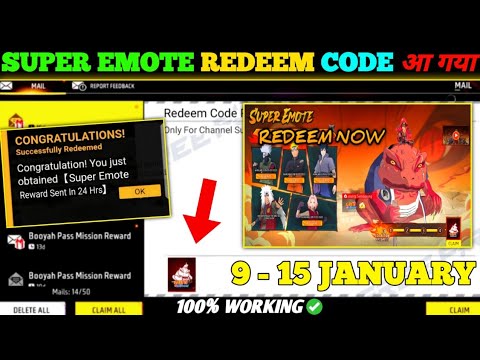 FREE FIRE REDEEM CODE TODAY 9 JANUARY REDEEM CODE FREE FIRE | FF REDEEM CODE TODAY 9 JANUARY