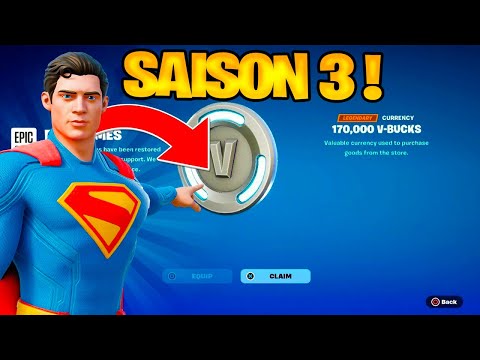 COMMENT AVOIR des V-BUCKS GRATUITEMENT 0€ FORTNITE SAISON 3 | V BUCKS GRATUIT FORTNITE CHAPITRE 6