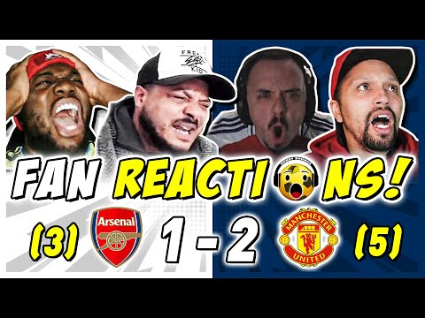 ARSENAL FANS MELTDOWN 🤬 REACTION TO ARSENAL (3) 1-2 (5) MAN UTD | FA CUP FAN REACTIONS