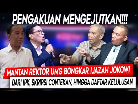 Pengakuan Mengejutkan❗Mantan Rektor UGM Bongkar Ijazah Jokowi, Dari IPK, Skripsi Contekan