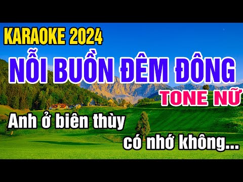 Karaoke Nỗi Buồn Đêm Đông Tone Nữ Nhạc Sống gia huy beat