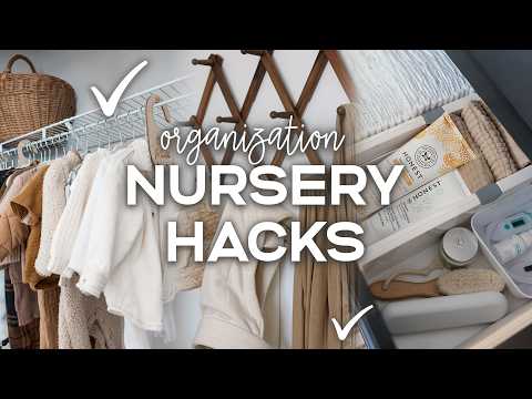 NURSERY ORGANIZATION HACKS (Every Mom Should Know!) | Nursery Organization Ideas + Storage Hacks