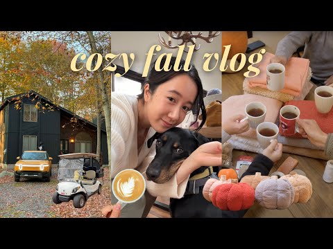 Cozy Fall Vlog 🍁 Slow Living, Autumn Hiking, Pumpkin Carving, Fall Baking & Fall Crafts