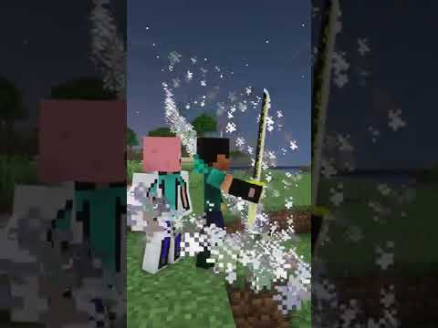Magical Powers of Herobrine 🔥🤯...#shorts #minecraft #anime