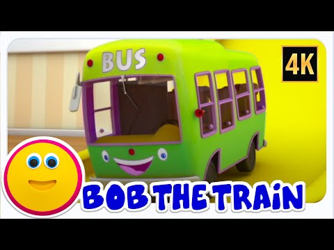 Wheels on the Bus - Vehicle Rhymes & Kids Songs