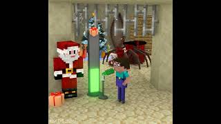 Help Herobrine sing to close the door and get the gift from Santa Claus! 🎁