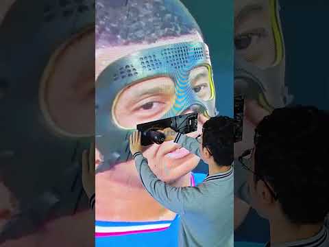 Repair Mbappe's eyes#mbappe #leddisplay #eagerled