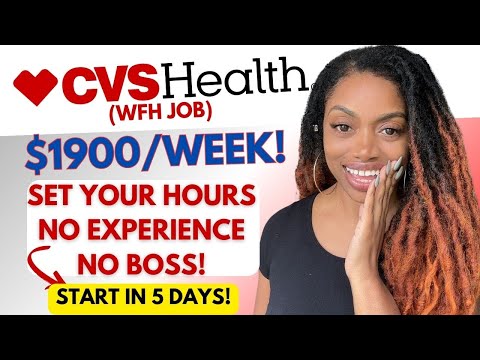 CVS Remote Job Will Pay You $1900/WK I NO Interviewing NO Experience I Work From Home Jobs