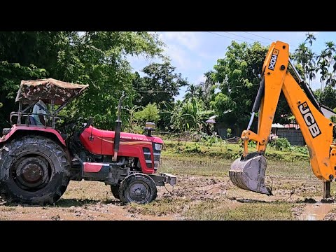 Jcb lovers | Tractor lovers | Tractor stuck rescue jcb machine |Jcb tractor video ||