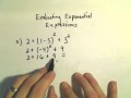 Evaluating Expressions and Exponents