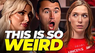 Charlie Kirk Got Played by a 26-Year-Old OF Girl — Worst Out-Of-Frame Commentator! @JustPearlyThings