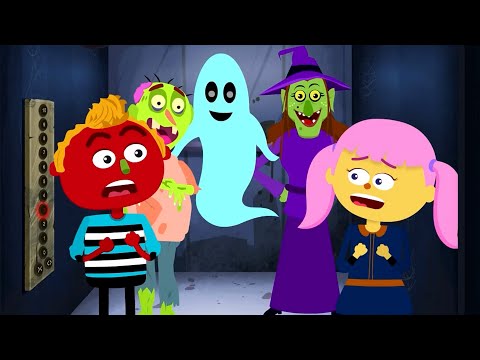 Haunted Elevator 👻 | Spooky Scary Skeleton Song | Nursery Rhyme Street