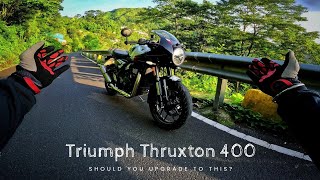 Ride Review of Triumph Thruxton 400 - Top Speed Achieved | The Best Cafe Racer in 2025?