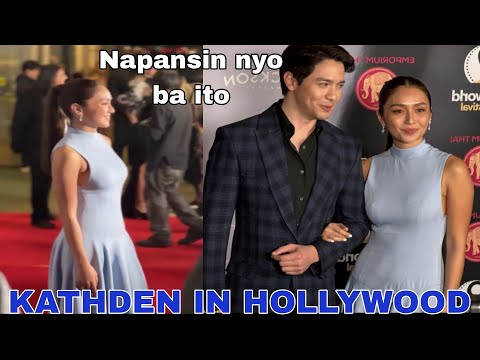 ABA KATHRYN BERNARDO AT ALDEN RICHARDS NAGPAKITANG GILAS SA PAGRAMPA SA RED CARPET SA HOLLYWOOD