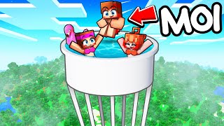 J’ai construit une Piscine dans le CIEL sur Minecraft !