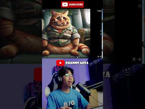 anak kucing ini sedih karena harus berpisah sama ayahnya untuk perang #kucing #perang #chatgpt