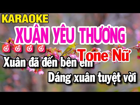 Karaoke Xuân Yêu Thương Remix Tone Nữ Beat Hay 2026 Nhạc Sống | Huỳnh Lê