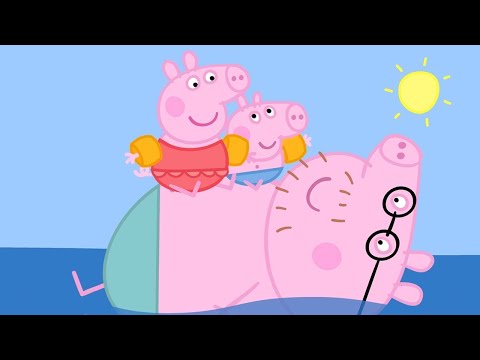 Peppa Pig Samundar ke Kinare par - हिंदी Kahaniya - Hindi Cartoons for Kids