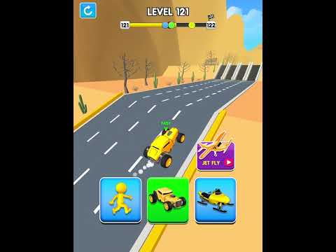 Shape-shifting Funny Race Gameplay Marathon1 new hyper casual games #shorts #gameplay #shapeshifting