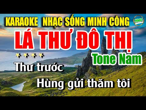 Karaoke Nhạc Trữ Tình Tone Nam Dễ Hát | Nhạc Xưa Bất Hủ Cực Hay – LÁ THƯ ĐÔ THỊ