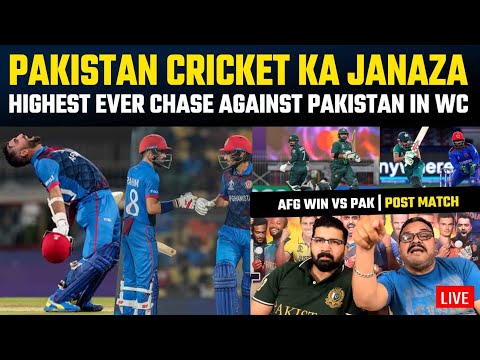 Afghanistan sink Pakistan cricket in Chennai, highest ever chase against PAKISTAN in WC