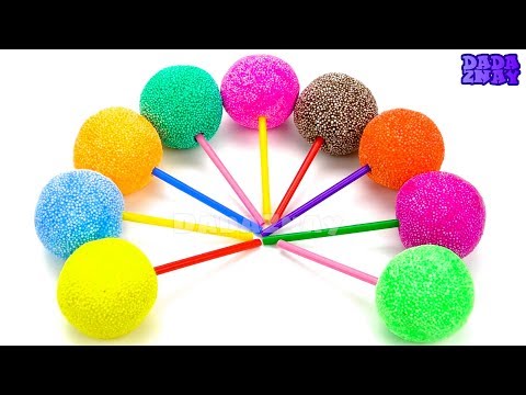 Чупа-Чупсы Шариковый пластилин|Учим цифры от 1 до 10|Учимся считать|Учим цвета