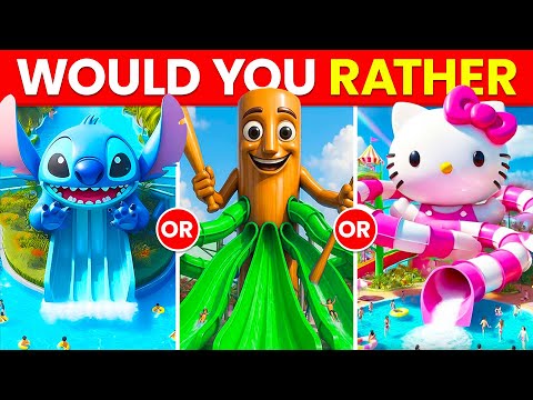 Would You Rather...? Build Your Dream WATERPARK 🎢🌊🤑☀️💖