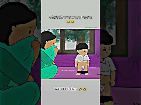 পিচ্ছি পুলায় মেরামতি 🤣🤣 cartoon animation video funny short in Bangla Bokacodanimation