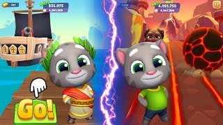 Talking Tom Time Rush & Tom Gold Run 3 - Prehistoric Tom vs Champion Tom - Full Screen