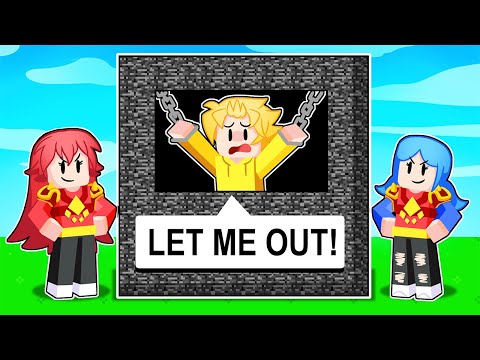They Trapped Me In A BEDROCK Prison... (Roblox Bedwars)