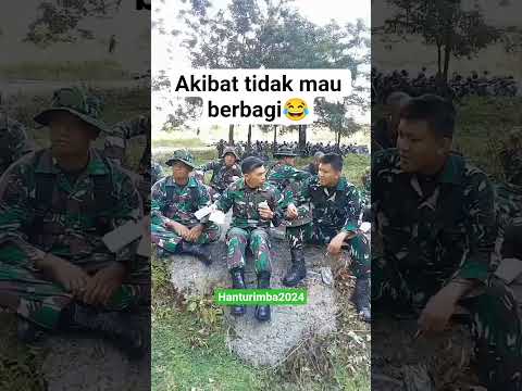 akibat tidak mau berbagi😁 #tni #shorts #youtube #subscribe #trending