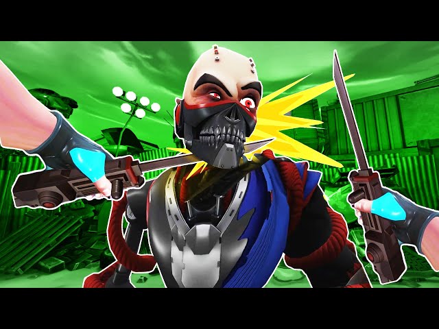 I Knife These Crazy Ninja Cyborgs and Get Zapped by Lasers in Path of the Warrior VR!