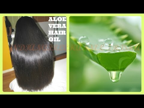 How to get Long, Soft, shiny, thick hair/ home made aloe vera hair oil