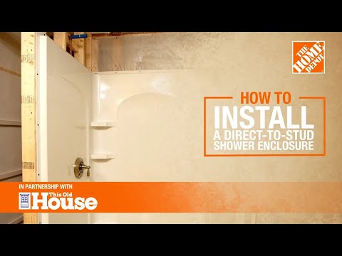 Install A Direct To Stud Shower Enclosure, Shower Surround Installation Instructions