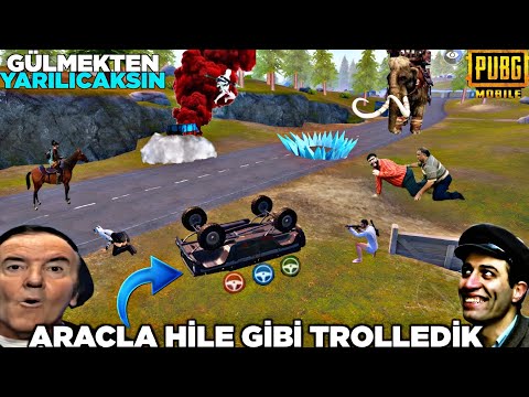 ARACI TERS DÖNDERDİK 😳 İÇİNDE PUSUP TROLLEDİK ( HİLE GİBİ ÖZELLİK ) 😂 PUBG MOBİLE TROLL