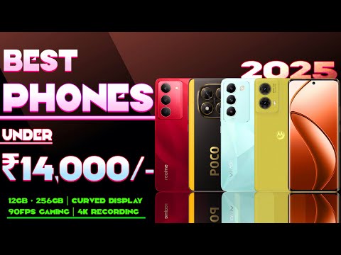 12GB+256GB| Top 5 Best & Allrounder Phone Under 14000 in 2025| Powerful Gaming| Best Phone Under 14k