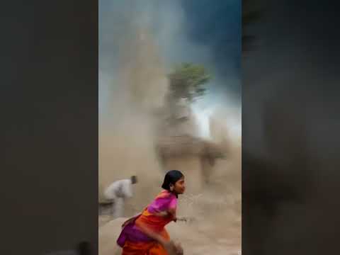 आंधी तूफ़ान में भी कुत्ते को ले भागी Cyclone 🌀 #tufan #toofan #cyclone #monsoon ASMR Video